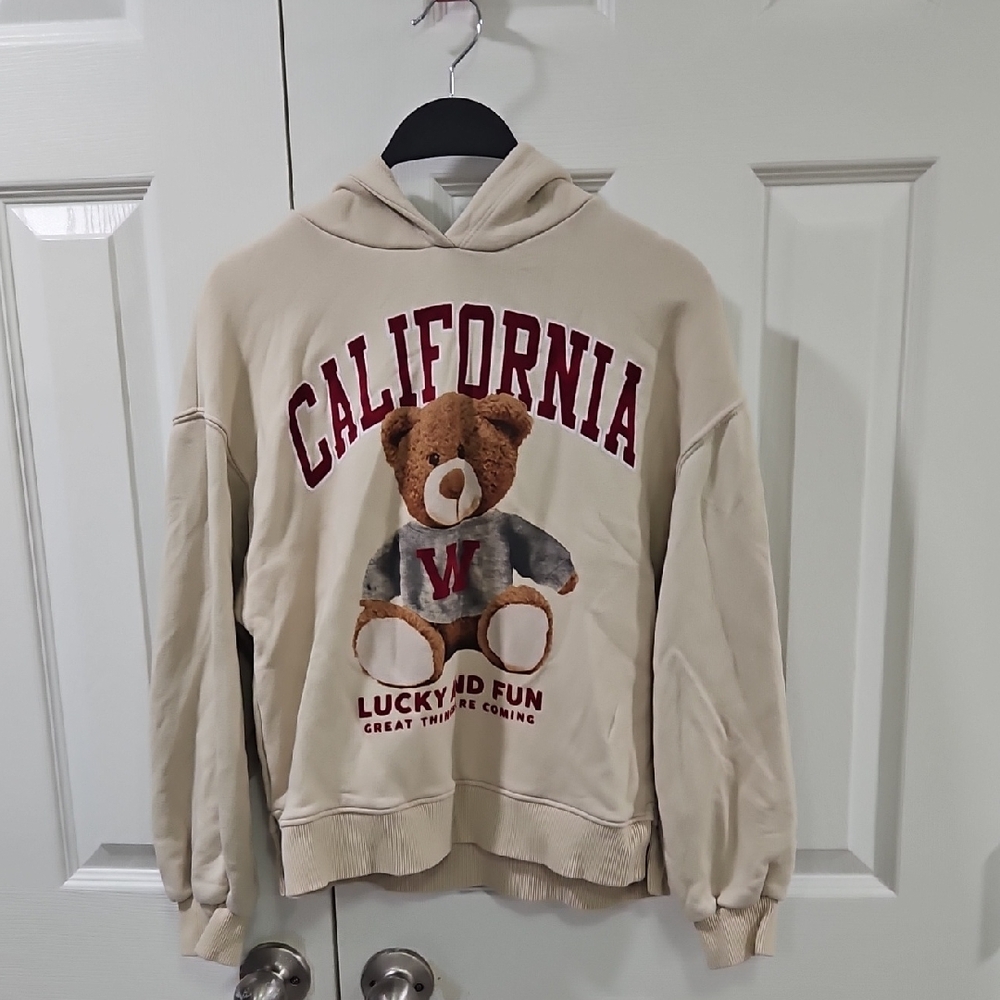 Zara Cream and Red Jackets Collegiate Style